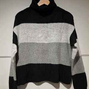 Cliché Super Soft Colorblock Wool Blend Women's Sweater, Size M